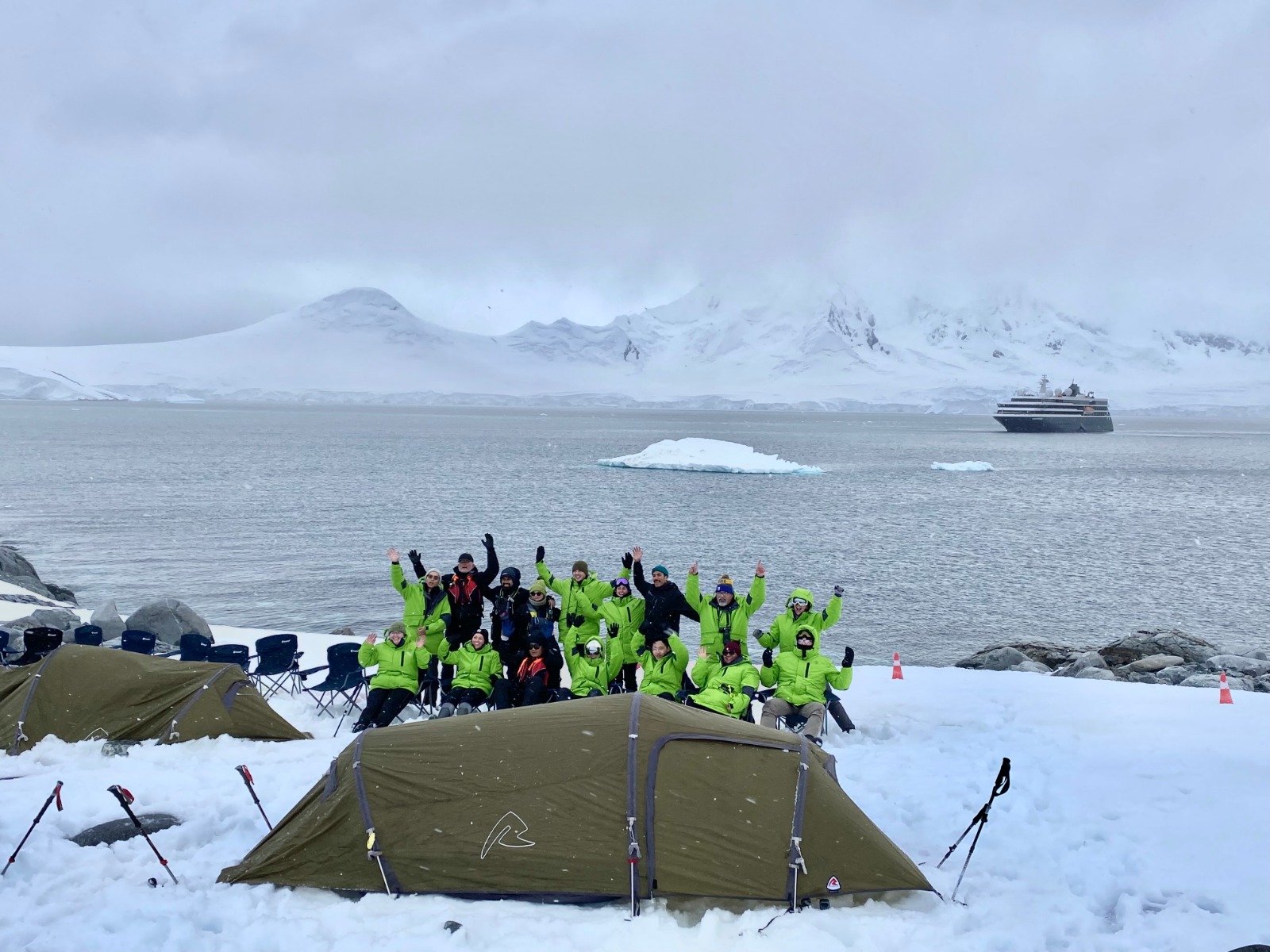 Bivaque in Antarctida